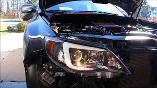 CStyle Headlights Install 2013 WRX Hatchback [upl. by Erbua941]