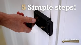 How to Install a Rim Lock  Step by Step Guide [upl. by Arammahs205]