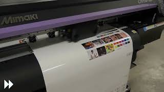 Mimaki CJV150160SS21 Inkjet Print and Cut [upl. by Hoi]