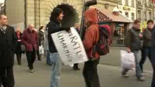 Free Hugs Campaign Bern Switzerland 2006 YRU  Song for everyone [upl. by Asselim]