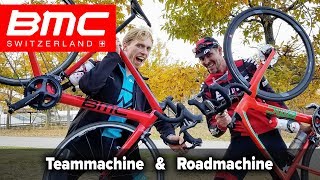 BMC Teammachine SLR01 amp Roadmachine Disc Review With Mr BMC Japan [upl. by Qahsi]