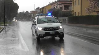 Polizia Locale di San Costanzo in Emergenza  Italian Local Police Car in Emergency [upl. by Eniamreg]