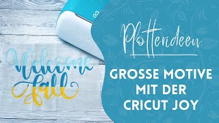 Grosse Motive plotten mit der Cricut Joy [upl. by Yremogtnom]