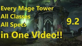 Every Mage Tower Challenges 3636 All Classes And All Specs Walkthrough  WoW Shadowlands 92 [upl. by Wadsworth]