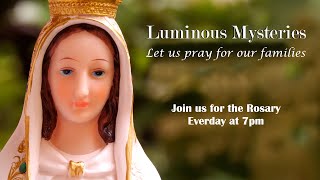 Rosary  Luminous Mysteries Mysteries of Light 19 September 2024 [upl. by Aveline]