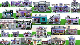 30 Beautiful village single floor home front design Indian village single floor home front design [upl. by Waldron]