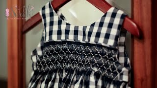 BEST method to block pleated fabric for smocking [upl. by Ferrick927]