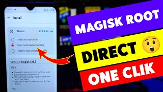 Magisk Root Direct Istall One Clik 😲 How To Root Android 13 12 11 10 9 8 Version Root Magisk Github [upl. by Ailahtan599]