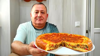 Вкуснее Пиццы в 100 раз ПИРОГ на Сковороде с Сочной Начинкой [upl. by Naryb]