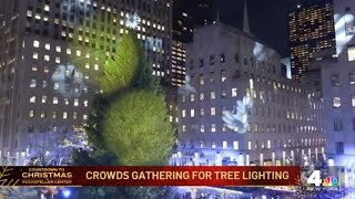 Rockefeller Center Christmas Tree Lighting This is the best time to see it  NBC New York [upl. by Asillam]