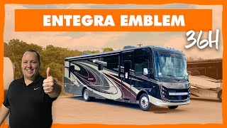 The Biggest Class A Gas Motorhome Perfect For FULLTIMING Entegra Emblem 36H [upl. by Natlus]