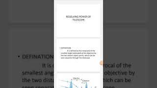 Resolving power of 🔭 telescope [upl. by Naek274]