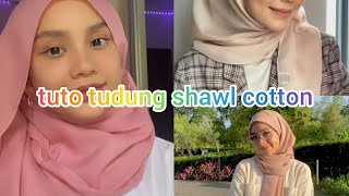 TUTORIAL SHAWL COTTON cr tiktok [upl. by Alemac813]