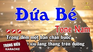 Karaoke Đứa Bé Tone Nam Nhạc Sống  Trọng Hiếu [upl. by Robbert896]