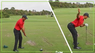 Tiger Woods Comeback Full Range Session  Warm Up Swings [upl. by Gnov]