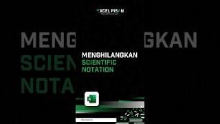 Menghilangkan Scientific Notation Microsoft Excel belajarexcel rumusexcel microsoftexcel [upl. by Troyes]