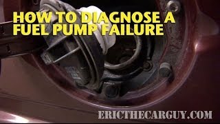 How To Diagnose A Fuel Pump Failure  EricTheCarGuy [upl. by Nalra]