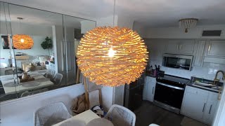 LITFAD Pendant Lighting Weave Nest Design REVIEW [upl. by Auhso]