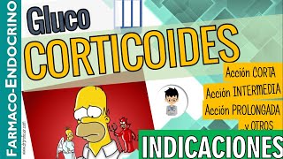 CORTICOIDES de acción CORTA INTERMEDIA y PROLONGADA  INDICACIONES  Usos y Otros Parte 3 [upl. by Redleh364]