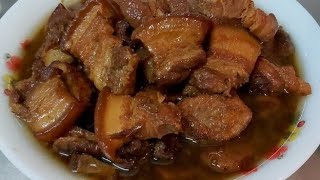 RESEP DAN CARA MASAK BABI KECAP  LU CU ROW  MASAK BABI ALA TAIWAN [upl. by Sicnarf]