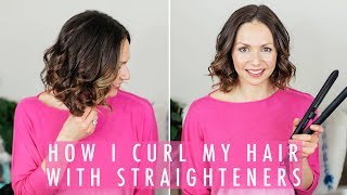 How to curl your hair with straighteners [upl. by Nauq343]