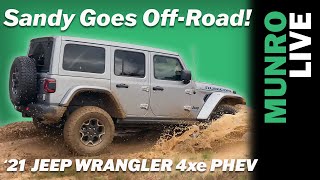 2021 Jeep Wrangler 4xe PHEV OffRoad Ride amp Drive [upl. by Ahsauqram]