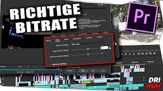 Adobe Premiere Pro bessere Qualität  Richtige Bitrate [upl. by Amsirac484]