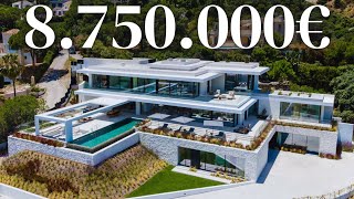 INSIDE A 8750000€ Timeless Modern Masterpiece El Madroñal Marbella Spain [upl. by Izabel971]