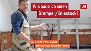 DrempelKniestock mit Metallprofilen und Gipskarton bauen  DH – Trockenbau [upl. by Boothe]