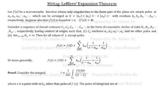 Mittag leffler theorem complete proofQuestions solutionComplex analysis [upl. by Larsen]