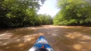 Kayaking Saugahatchee Creek 600 cfs Lee County Alabama [upl. by Sirromaj141]