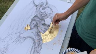 How to Gold Leaf Tutorial [upl. by Aruon]