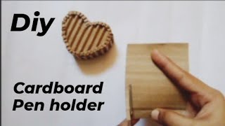 diy beautiful heart shape pen holder😍youtubevideo cardboardcraft diy [upl. by Querida20]