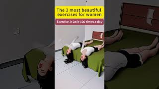 The 3 most beautiful exercises for womenshortsreducebellyfat bellyfatloss athome yoga [upl. by Elacsap32]