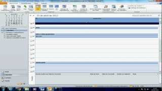 Tutorial Outlook 2010  Agenda [upl. by Orelee]