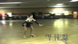 Roller Skating Salchow Without Toe Stop Nancy Martel Rodgers [upl. by Idissak343]