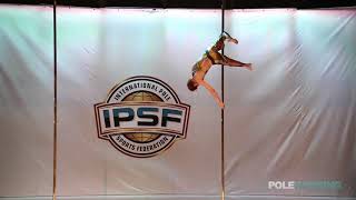 Masters 50 Men Yoshichika Kugimiya of Japan  IPSF World Pole Sports Championships 2018 [upl. by Thayne]