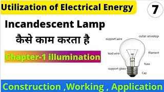 Incandescent lamp  incandescent lamp construction and working  Filament bulb  incandescent bulb [upl. by Aznecniv213]