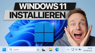 Windows 11 installieren deutsch  ohne TPM  ohne Konto  auch auf alten PC [upl. by Sergias]