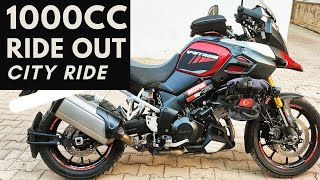 SUZUKI VSTROM DL1000 1000CC RIDE OUT  CITY RIDE ANTALYA TURKEY [upl. by Latoniah420]