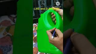 how to reuse oil can  oil can planter shorts youtubeshorts reuseideas savithrikante 🤔🤩 [upl. by Scully]