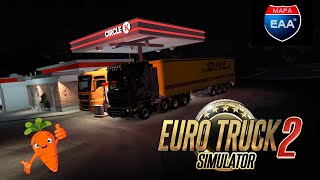 ETS2  ON LIVRE DES CAROTTES SUR LA MAP EAA remorque DHL [upl. by Shyamal]