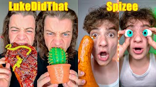 Spicy Food Challenge Compilation  Luke Did That Spicy TikTok vs Spizee The Goat Spicy TikTok [upl. by Crockett]