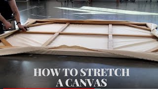 How to Stretch a Canvas onto Stretcher bars [upl. by Ankeny]