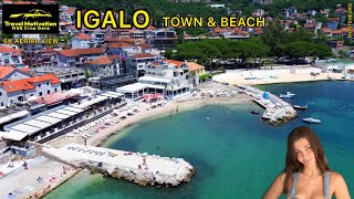 IGALO Grad i Plaža iz vazduha u Julu 2024  Igalo Town amp Beach 4K Aerial View MNE Crna Gora [upl. by Mossolb]