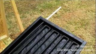 HD Aquaponics  Ep19  Solar hot water heater floating raft dwc lettuce tilapia [upl. by Enidlarej]