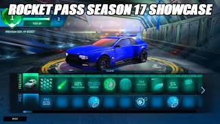 Showcasing All NEW Rocket Pass Season 17 Items  Rocket Pass 17 Showcase [upl. by Enaoj]