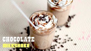 Chocolate Milkshake Recipe  How To Make Chocolate Milkshake [upl. by Alyam]