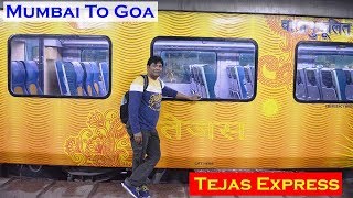 Mumbai To Goa Train Journey  Tejas Express [upl. by Sedberry]