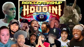 Eminem “Houdini” — Reaction Mashup [upl. by Elleinnad]